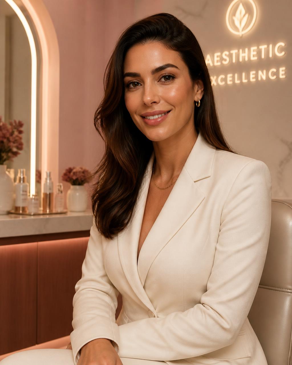 Cliente da Ponto Vital em ambiente de clínica de estética premium